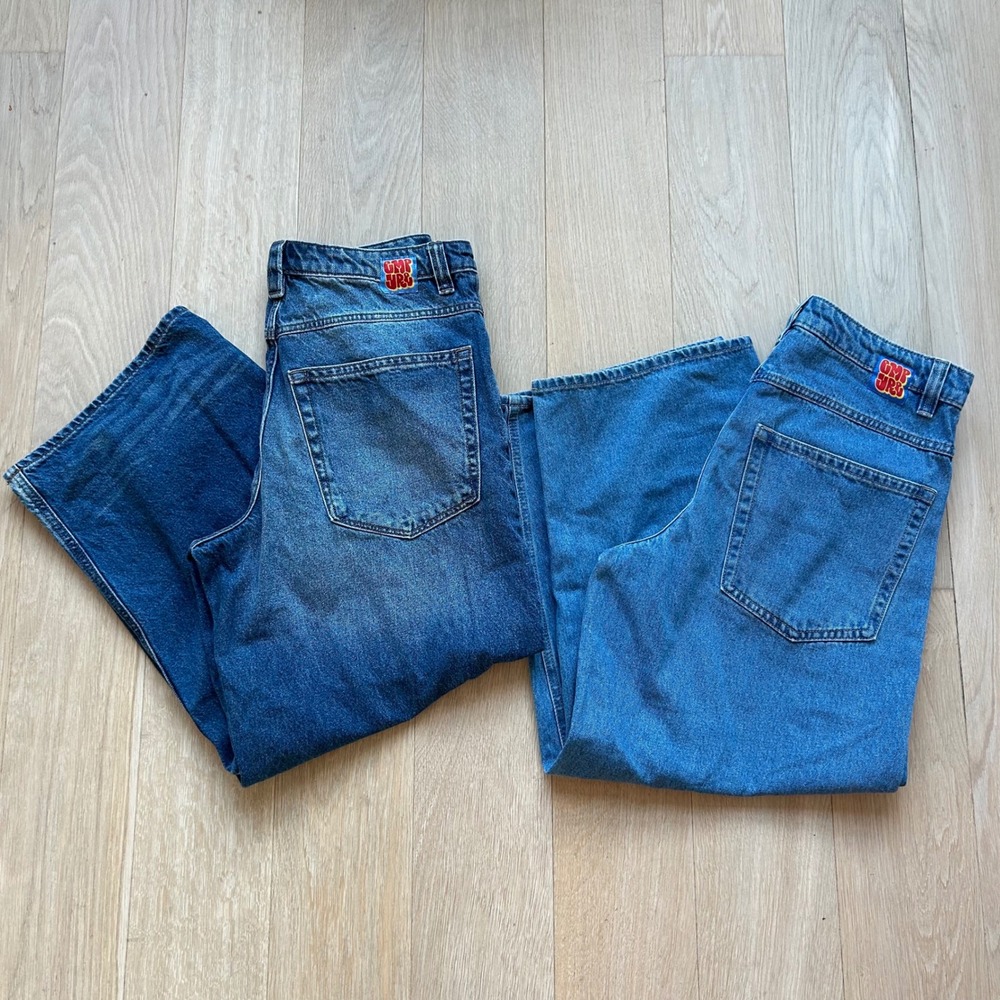 2 Empyre Loose Fit Skate Jeans 28 Blue Baggy Wide Leg Streetwear Skater Denim